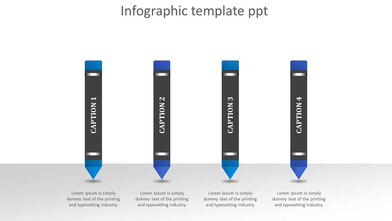 -infographic template ppt-4-blue